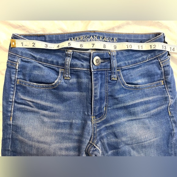 American Eagle Outfitters Women's Super Stretch Jegging Blue Jeans Size 2 - Picture 9 of 15